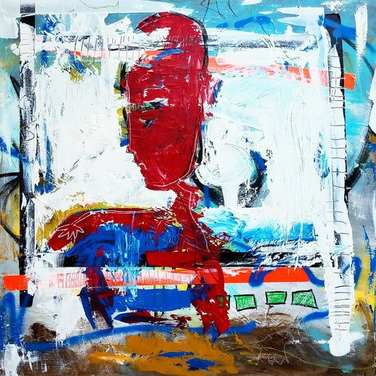 George Laments the Flattening of His Blue Baloon